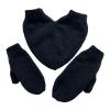 Couple Holding Hands Gloves, Winter Warm Gloves, Couple Gloves, Love Holding Hands Knitted Gloves for Cold Weather, Black view 1