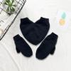 Couple Holding Hands Gloves, Winter Warm Gloves, Couple Gloves, Love Holding Hands Knitted Gloves for Cold Weather, Black view 3