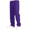 Mens Sweatpants with Pockets Baggy Sweat Pants Wide Leg Casual Athletic Workout Gym Clothes Straight Leg Open Bottom Sweatpants Fleece Lined Jogger with Pockets Winter Fall Clothing Purple view 2