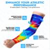 Exxact Sports Compression Arm Sleeves for Men & Women, 1 Pair Performance Sleeves for Baseball, Football, Youth & Adult Sizes - (Tie Dye, A2XL) view 3