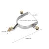 Spur for Boots Men, Stainless Steel Cowboy Boot Spur Ladies Western Roping Horse Spurs for Men and Women view 4