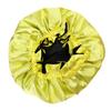 Angoily 2pcs Delicate Boy Girl Elastic Sleeping Caps Lightweight Hair Cowls Wide Rim Comfortable Breathable for Home Travel Bathing Use Yellow view 1