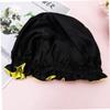 Angoily 2pcs Delicate Boy Girl Elastic Sleeping Caps Lightweight Hair Cowls Wide Rim Comfortable Breathable for Home Travel Bathing Use Yellow view 4