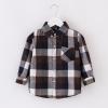 Kids Toddler Boys Girls Plaid Cotton Long Sleeve Cardigan Outwear Pocket Buttons Jacket Shirt Winter (Brown, 6-7 Years) view 2