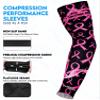 Exxact Sports Compression Arm Sleeves for Men & Women, 1 Pair Performance Sleeves for Baseball, Football, Youth & Adult Sizes - (Breast Cancer, A2XL) view 2