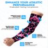 Exxact Sports Compression Arm Sleeves for Men & Women, 1 Pair Performance Sleeves for Baseball, Football, Youth & Adult Sizes - (Breast Cancer, A2XL) view 3