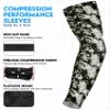 Exxact Sports Compression Arm Sleeves for Men & Women, 1 Pair Performance Sleeves for Baseball, Football, Youth & Adult Sizes - (Black Camo, AM) view 2