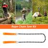 56 Inch High Limb Rope Saw, Hand Chainsaw with 72 Sharp Teeth Blades on Both Sides, Hand Rope Chain Saw Kit Includes Ergonomic Handles, Hand Straps and Storage Case, Manual Tree Limb Cutter view 4