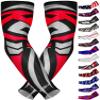 Exxact Sports Compression Arm Sleeves for Men & Women, 1 Pair Performance Sleeves for Baseball, Football, Youth & Adult Sizes - (Black Tattoo, YS) view 1