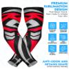 Exxact Sports Compression Arm Sleeves for Men & Women, 1 Pair Performance Sleeves for Baseball, Football, Youth & Adult Sizes - (Black Tattoo, YS) view 4