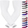 Exxact Sports Compression Arm Sleeves for Men & Women, 1 Pair Performance Sleeves for Baseball, Football, Youth & Adult Sizes - (White Solid, AM) view 1