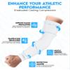 Exxact Sports Compression Arm Sleeves for Men & Women, 1 Pair Performance Sleeves for Baseball, Football, Youth & Adult Sizes - (White Solid, AM) view 3