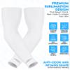Exxact Sports Compression Arm Sleeves for Men & Women, 1 Pair Performance Sleeves for Baseball, Football, Youth & Adult Sizes - (White Solid, AM) view 4