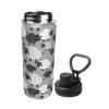 ADovz Cute Sheep Print Sports Insulated Water Bottle 18oz Stainless Steel Water Bottles with Handle and Spout Lid BPA Free Leak Proof Double Wall Water Flask for Men Women Gym Travel view 2