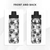 ADovz Cute Sheep Print Sports Insulated Water Bottle 18oz Stainless Steel Water Bottles with Handle and Spout Lid BPA Free Leak Proof Double Wall Water Flask for Men Women Gym Travel view 3