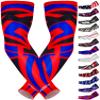 Exxact Sports Compression Arm Sleeves for Men & Women, 1 Pair Performance Sleeves for Baseball, Football, Youth & Adult Sizes - (Red Tattoo, AL) view 1