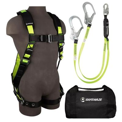 SafeWaze FS139-DL-2X - PRO Bag Combo, FS185-2X Harness, FS565 Lanyard, FS8125 Bag