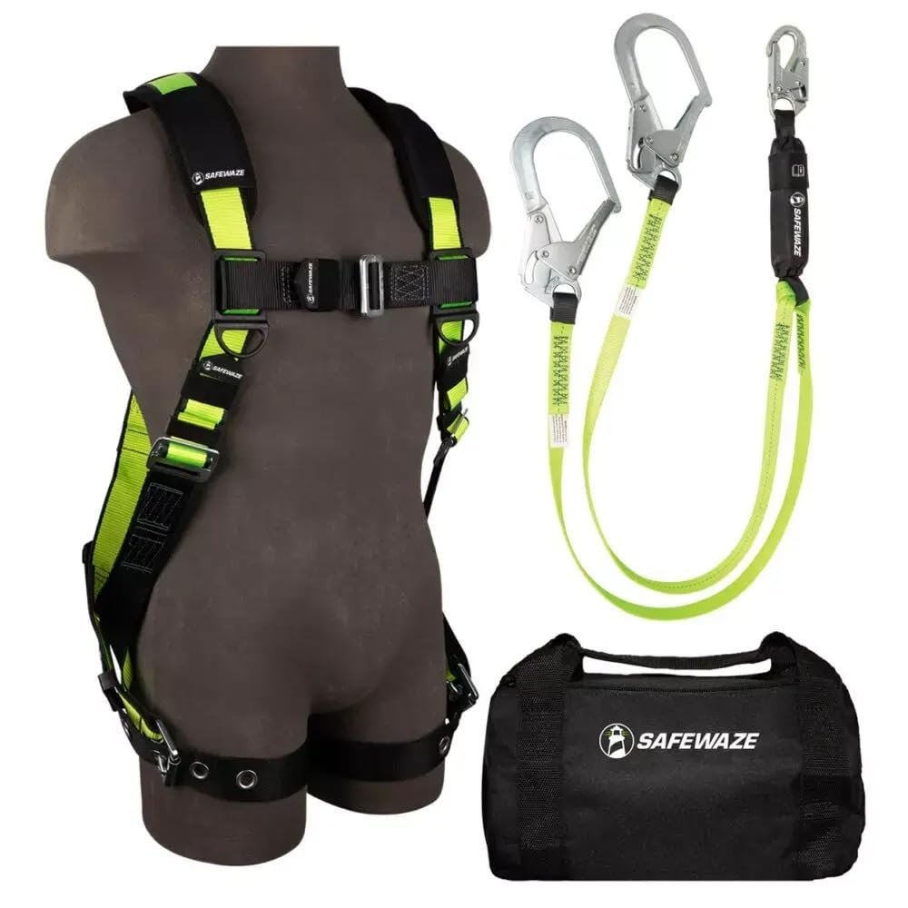 SafeWaze FS139-DL-2X - PRO Bag Combo, FS185-2X Harness, FS565 Lanyard, FS8125 Bag