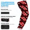 Exxact Sports Compression Arm Sleeves for Men & Women, 1 Pair Performance Sleeves for Baseball, Football, Youth & Adult Sizes - (Red Camo, YL) view 2