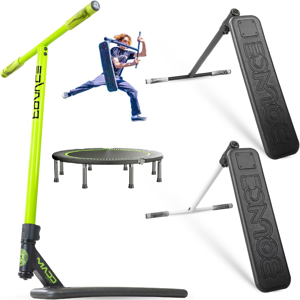 Madd Gear Bounce Trampoline Pro Scooter - Great for Practice (Green)