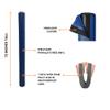 We Pad It Safety Pole Pad, 6 FT Tall, 1 Thick Foam, Weatherproof, UV-Resistant, Hook/Loop Closure, Pickleball Pole Pad view 2