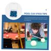 OHPHCALL 20pcs Leather Pool Cue Tips Replacement Billiard Tips with Durable Design Easy Installation for Snooker and Pool Accessories view 2