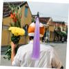 HANABASS 3pcs Helmet Ponytail Wig High-temperature Wire Material for Long Use Fits Helmets view 4