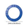 NineFit Basics Premium Trampoline Pad - Enhanced Protection for Bouncing Surface, Long- Replacement Cover, Blue, 8FT view 2