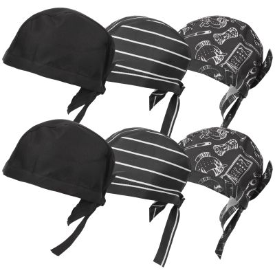 Zerodeko 6pcs Chef Toe Cap Kitchen Chef Hat Chef Hat for Women Uniform Hat for Restaurant Mens Caps Serving Hat Cap for Men Hats Has Cloth Decorate Men and Women Adjustable Cotton