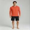 Real Essentials 3 Pack: Men's Long Sleeve Rash Guard Hoodie - SPF UV Sun Protection Workout Fishing Swim Shirts, Set 4, Large view 4