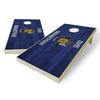 State Flag Distressed Wood Design Solid Wood Regulation Cornhole Set 4 Feet x 2 Feet Includes Set of 8 Bags and Carrying Case with Optional LED Lights and Lamination (Wisconsin) view 1