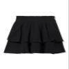 Speechless Girls' Cotton Smocked Waist Tiered Short Skirt, Black, Medium view 3