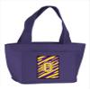 212 Main Monogram Letter O - Tiger Stripe- Purple Insulated Cooler Lunch Bag view 1