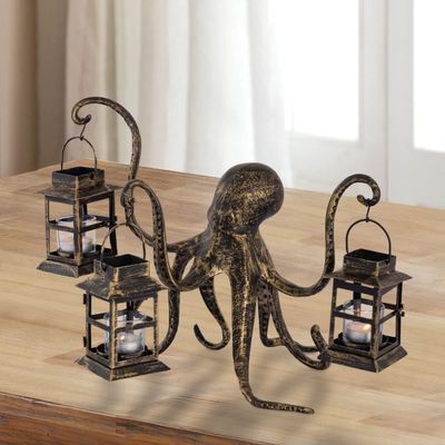 212 Main 13 x 13 x 13 in. Octopus Lantern