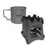 Kuvik 350ml (11.8 oz) Titanium Cup & Titanium Wood Stove Bundle view 1