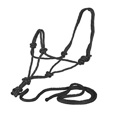 212 Main Rope Halter with Rope Lead Red