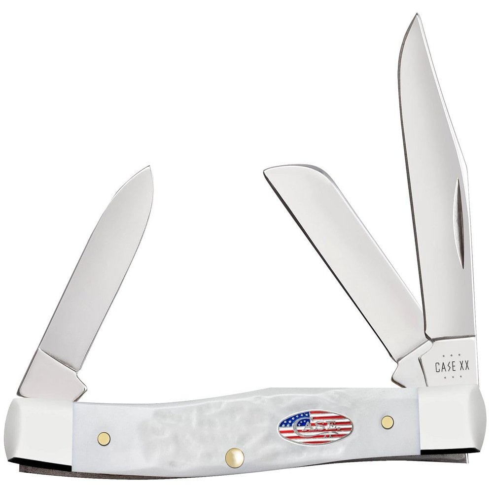 Case Cutlery CA14102: Stockman White Synthetic