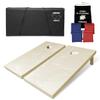 State Flag Solid Wood Regulation Cornhole Set 4 Feet x 2 Feet Includes Set of 8 Bags and Carrying Case with Optional LED Lights and Lamination (New Hampshire) view 3