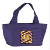 212 Main Monogram Letter G - Tiger Stripe- Purple Insulated Cooler Lunch Bag view 1