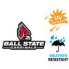 Ball State University Primary Logo Premium 4" Die Cut Vinyl Sticker Decal for Cars Trucks Auto Windows view 3