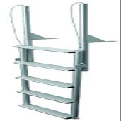 212 Main 5-Wide Step Floating Dock Lift Ladder Anodized Aluminum