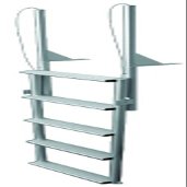 212 Main 5-Wide Step Floating Dock Lift Ladder Anodized Aluminum