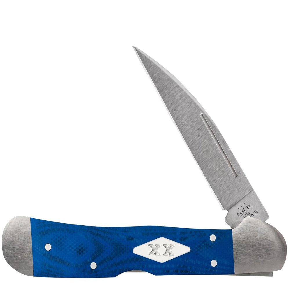 Case Cutlery CA16756: Copperlock Blue G10