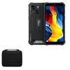 BoxWave Case Compatible with Oukitel WP32 - Hard Shell Briefcase, Slim Messenger Bag Briefcase Cover Side Pockets - Jet Black view 1