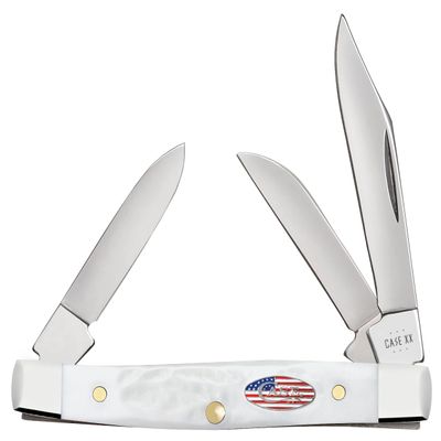 Case Cutlery CA14106: Stockman White Synthetic