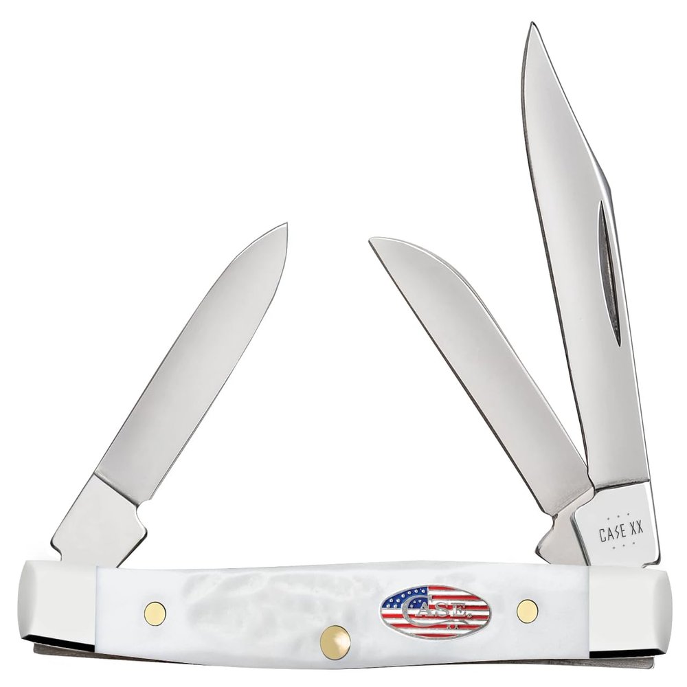Case Cutlery CA14106: Stockman White Synthetic
