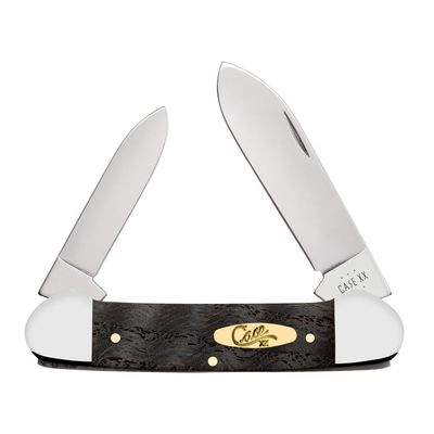 Case Cutlery CA14003: Canoe Black Curly Oak