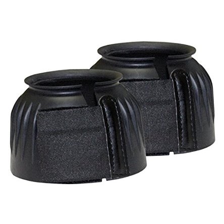 212 Main Bell Boots Ribbed with Cloth Hook & Eye Black - Medium