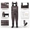 DaddyGoFish Chest Waders for Kids and Adults, Fishing and Hunting Waders with a Pocket and a Wader Hanger view 2