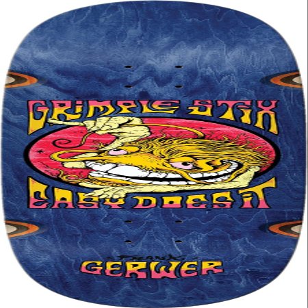 Anti Hero Skateboards Frank Gerwer Grimple Asphalt Animals Assorted Stains Old School Skateboard Deck - 10" x 33.375"
